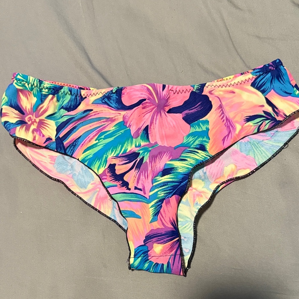Tropical Floral Bikini Bottom